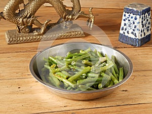 Retro decorative Chinese dining vegetable dish