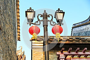 vintage streetlight road lamp street light outdoor landscape lighting photo