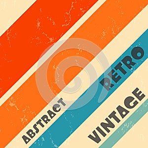 Retro Design Background with Vintage grunge texture stripes Vector illustration