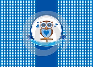 Retro design cute owl