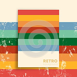 Retro design poster and background. Vintage wall art interior.