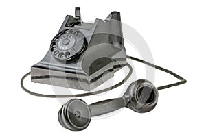 Retro dial-up rotary telephone
