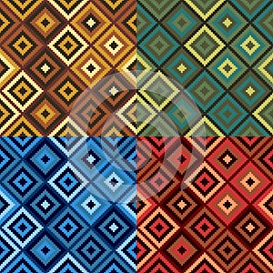 Retro Diamond Quilt Pattern