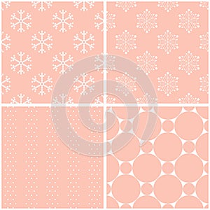 Retro different seamless patterns.