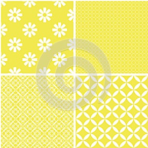 Retro different seamless patterns.