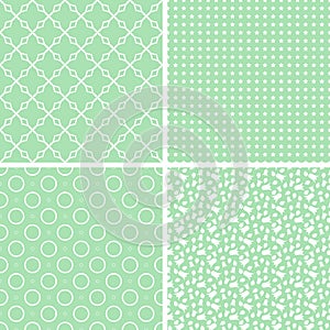 Retro different seamless patterns.