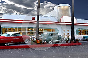 Retro diner in Laguna Beach