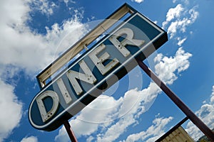 Retro diner sign