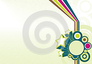 Retro disco background