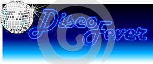 Retro Disco Fever Blue photo