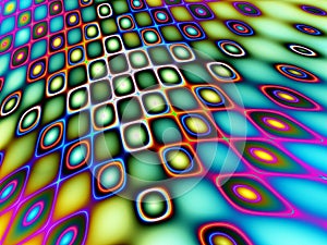 Retro Disco Floor Pattern photo