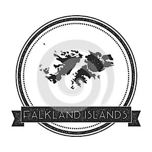 Retro distressed Falkland Islands Malvinas.