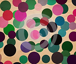 Retro Dots Background Illustration