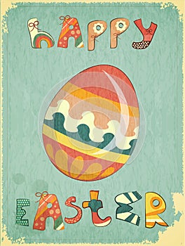 Retro Easter Card