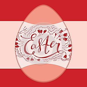 Retro Easter Typographic Design