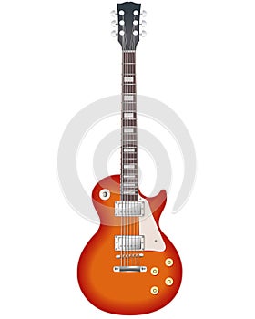 Retro electric guitar photo