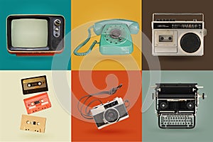 Retro electronics set