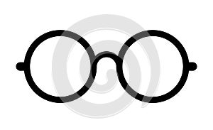 Retro eye glasses vector icon