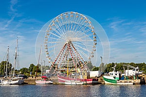 Retro Ferris Wheel in Honfleur