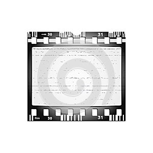 Retro film frame background with space for text