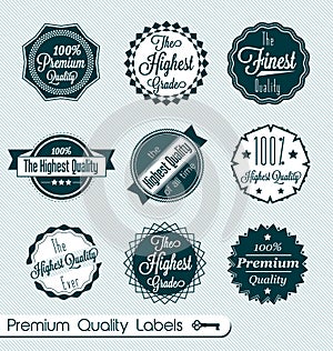 Retro Finest Quality Labels and Stickers