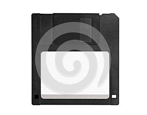 Old floppy disk isolated