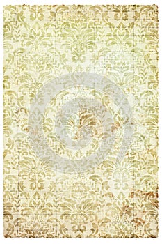 Retro floral damask paper, vintage design, vertical shot