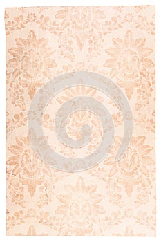 Retro floral damask paper, vintage design, vertical shot