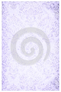 Retro floral damask paper, vintage design, vertical shot