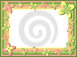 Retro Floral Frame