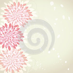 Retro flower background