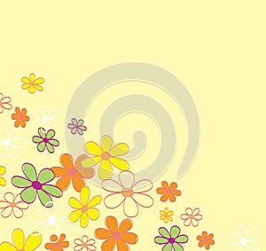 Retro flower background texture