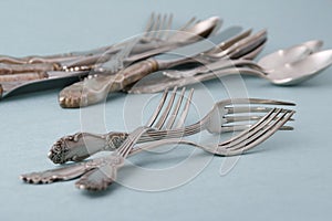 Retro forks and spoons