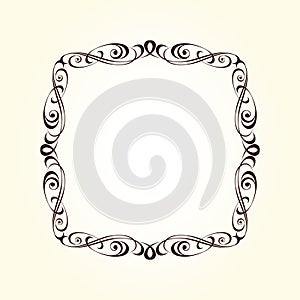 Retro frames for your projects.Vector .