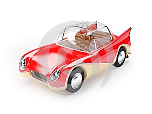 Retro futuristic car 1960