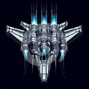 Retro Futuristic Space Jet