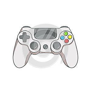 Retro Gaming controller. vector illustration.