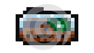 Retro Gaming Display, Classic Pixel Art Interface, vector design Generative AI