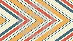 Retro geometric chevron pattern vibrant striped design vector design Generative AI