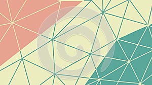 Retro Geometric Lines and Colors Vector, vector design Generative AI