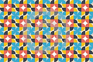 Retro Geometric Tile Pattern