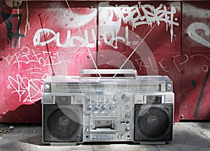 Retro ghettoblaster