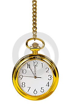 Retro gold clock