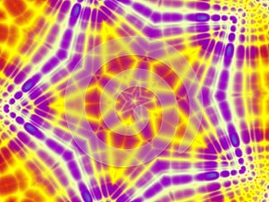 Retro Gold Tie Dyed Pattern