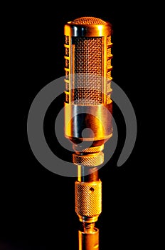 Retro gold Vocalist microphone