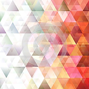Retro gradient triangle pattern background