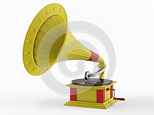 Retro gramophone