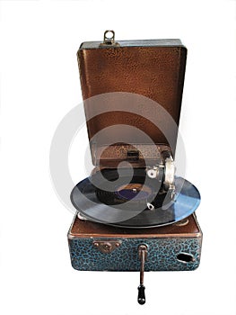Retro gramophone or record player
