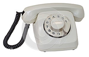 Retro gray dial telephone