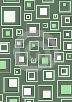 Retro green squares background